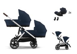 CYBEX Gazelle S + Gazelle S Cot S Twin Travel Set Cloud G Plus i-Size