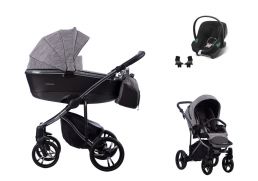 BEBETTO Bresso Premium Dark + Cybex Aton B2 i-Size 02 2022