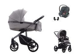 BEBETTO Bresso Premium Dark + Cybex Aton B2 i-Size 100 2022