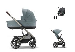 CYBEX Balios S Lux + Cot S Lux Travel Set Aton S2 i-Size sky blue 2023