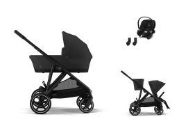 CYBEX Gazelle S + Gazelle S Cot S Travel Set Aton S2 i-Size moon black 2023