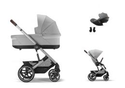 CYBEX Balios S Lux + Cot S Lux Travel Set Cloud G Plus i-Size lava grey 2023