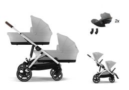 CYBEX Gazelle S + Gazelle S Cot S Twin Travel Set Cloud G Plus i-Size lava grey 2023