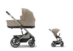 CYBEX Balios S Lux + Cot S Lux Set almond beige 2024