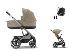 CYBEX Balios S Lux + Cot S Lux Travel Set Aton B2 i-Size almond beige 2024