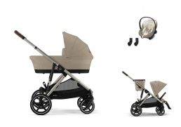 CYBEX Gazelle S + Gazelle S Cot S Travel Set Aton S2 i-Size almond beige 2024