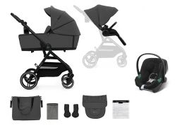 KINDERKRAFT Yoxi + Cybex Aton B2 i-Size moonlight grey 2024