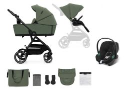 KINDERKRAFT Yoxi + Cybex Aton B2 i-Size mystic green 2024