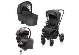 ZOPA Move Cross 3 + vanička XL + autosedačka XM Plus i-Size + Isofix Travel Set all black 2024