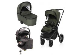 ZOPA Move Cross 3 + vanička XL + autosedačka XM Plus i-Size + Isofix Travel Set hunter green 2024