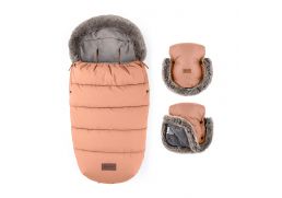 PETITE&MARS Fusak 4v1 Comfy + rukávnik Furry pastel peach 2024