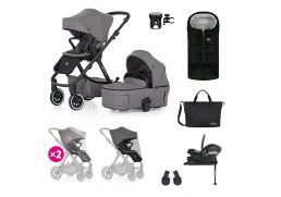 PETITE&MARS Icon Air XXL + Cybex Aton B2 + Base One dove grey 2024