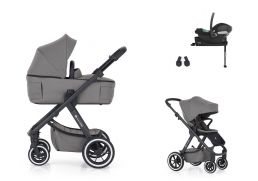 PETITE&MARS Icon Air Lite + Cybex Aton B2 + Base One dove grey 2024