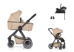 PETITE&MARS Icon Air Lite + Cybex Aton B2 + Base One mocha beige 2024