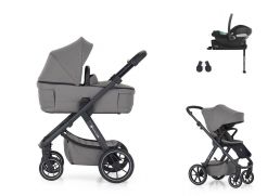 PETITE&MARS Icon RWS Lite + Cybex Aton B2 + Base One dove grey 2024